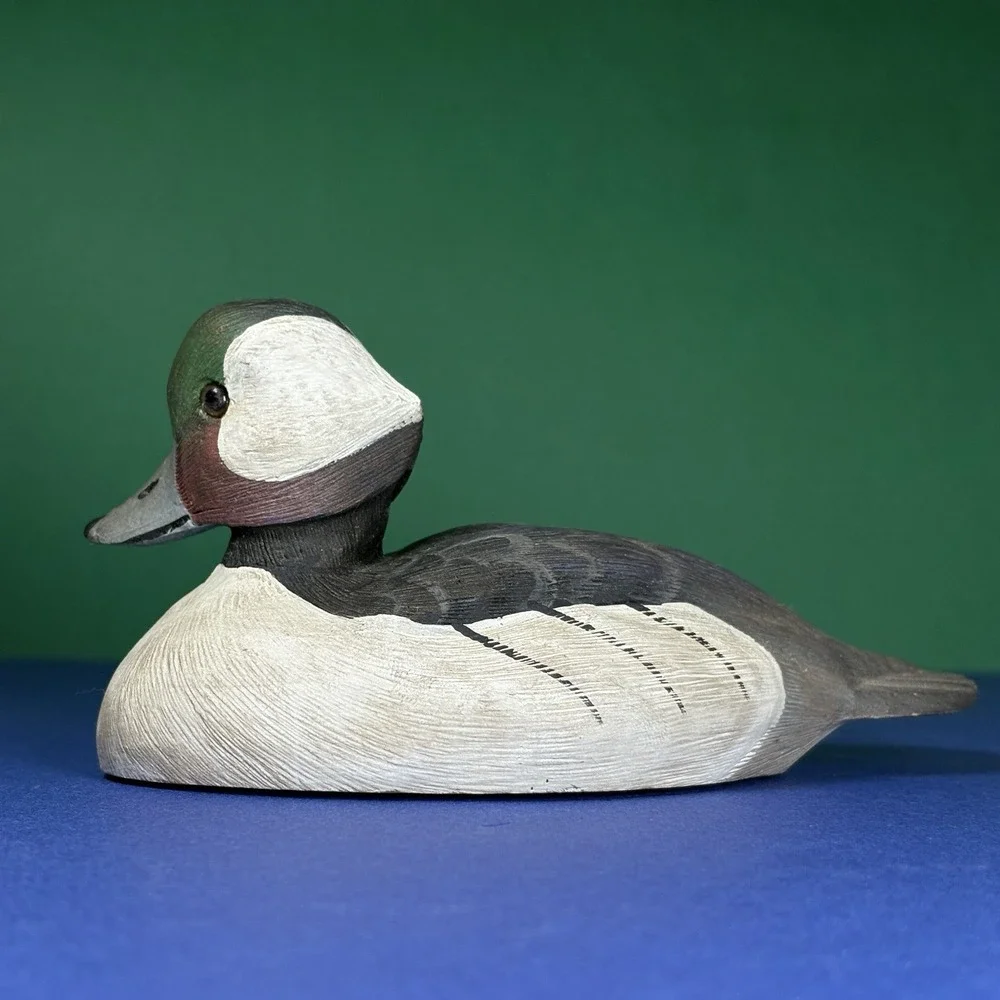 1988 Bufflehead Drake Hand Painted Duck Signed By G. Beasley